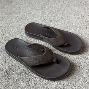 Flojos Brown Flip Flops SIZE 10